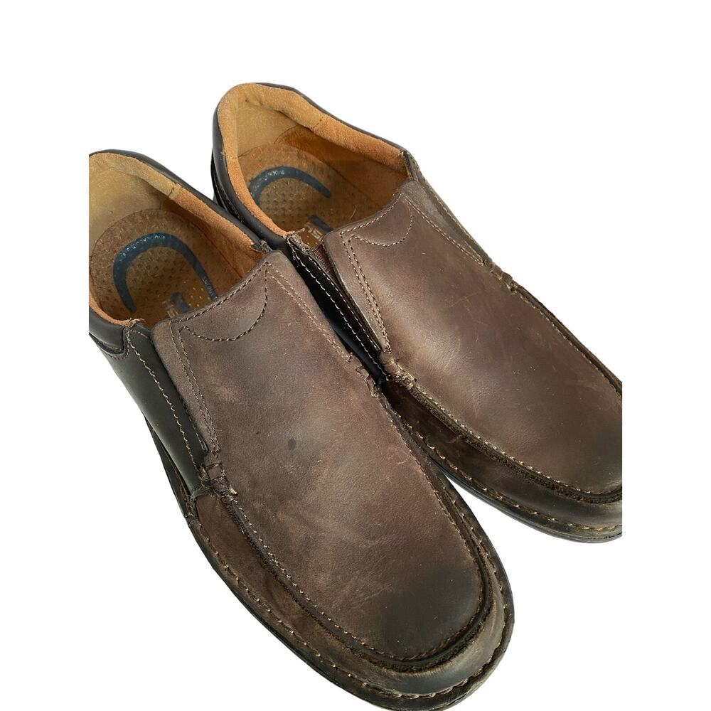 Men’s shoe’s size 12 m casual slip on Nunn bush light waist like new brown